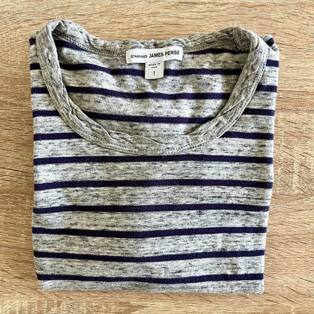 James Perse, Like New- Excellent Condition Striped Tee, Size 1